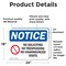 Signmission No Soliciting No Trespassing Sign, Vinyl Decal, 24in W x 18in L, 2PK OS-2PACK-NS-D-1824-L-14831 - alternate 2